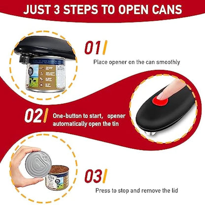 Electric Can Opener Automatic Jar Bottle Can Open Machine One Touch Portable Kitchen Hand Free Opening Opener Tool Gadgets